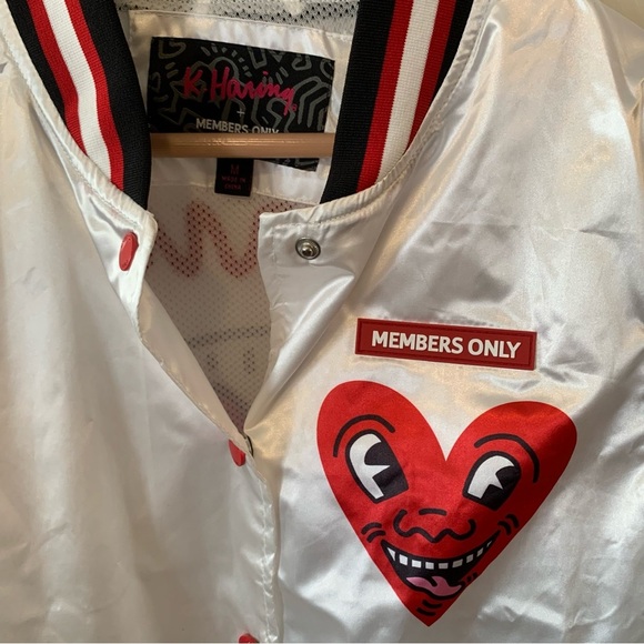 NWT Keith Haring X Members Only Bomber Windbreaker - Picture 2 of 4